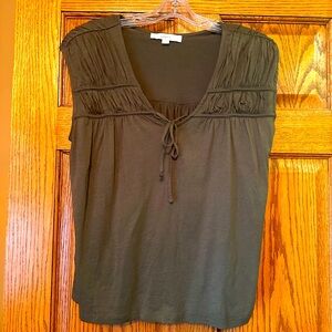 Army green Loft sleeveless top